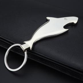 simple design metal key chain with wine beer bottle opener