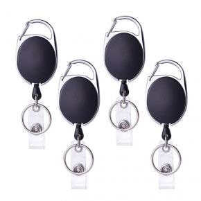 Retractable Badge Holder Carabiner Badge Reel 