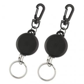 Retractable Keychain Recoil Retractable Key Ring Pull Chain Card Badge Belt Clip Reel