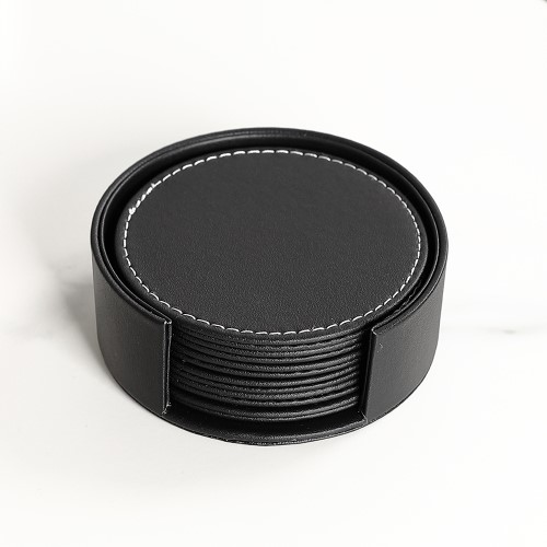 PU Creative Round Tea Coaster