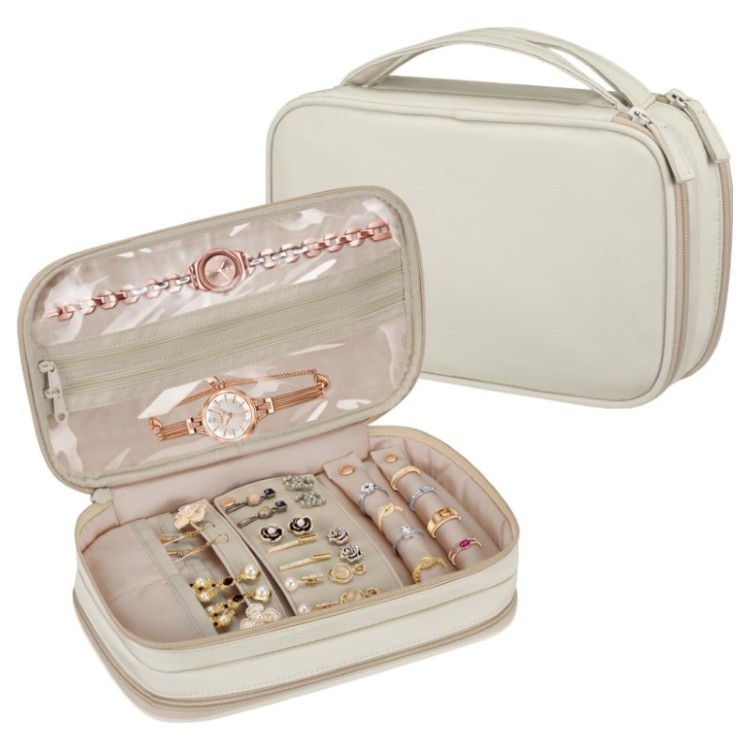 Clear Booklet Zipper Pouch Bag
