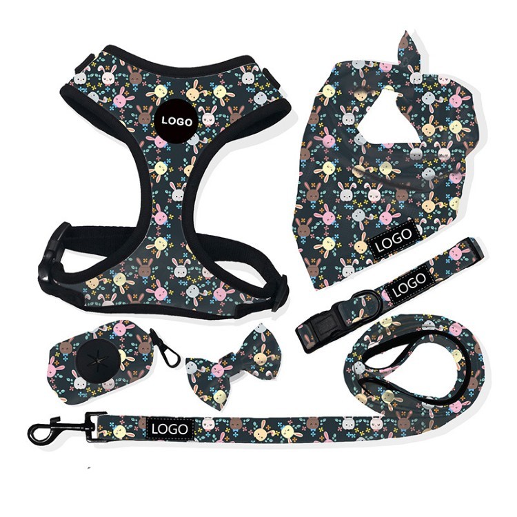 Custom Printing No Pull Mesh Dog Harness