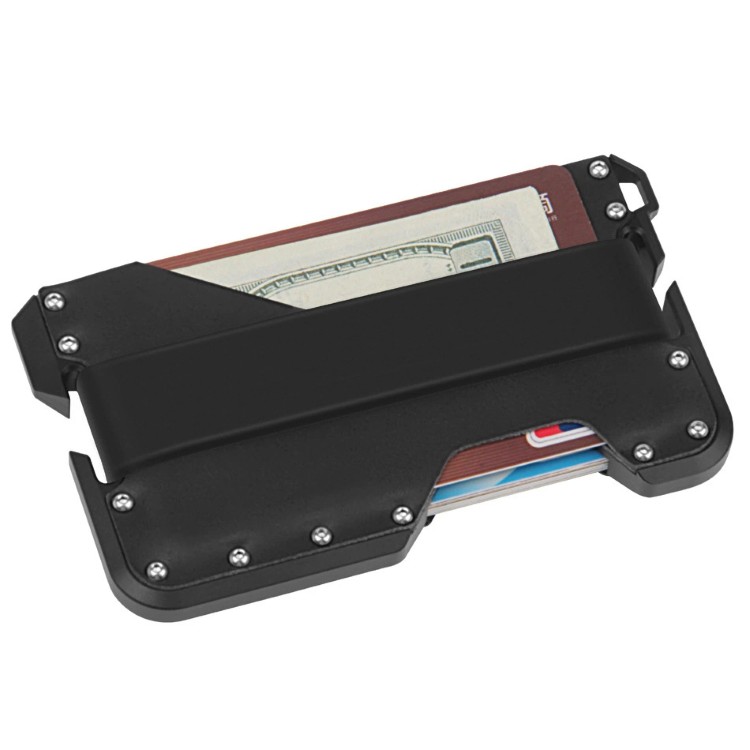 RFID Anti-Theft Leather Metal Card Holder