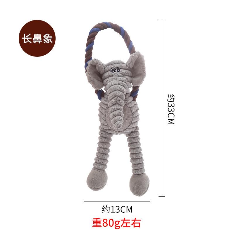 Interactive Pet Squeaky Toy Dog Plush Chew Toys